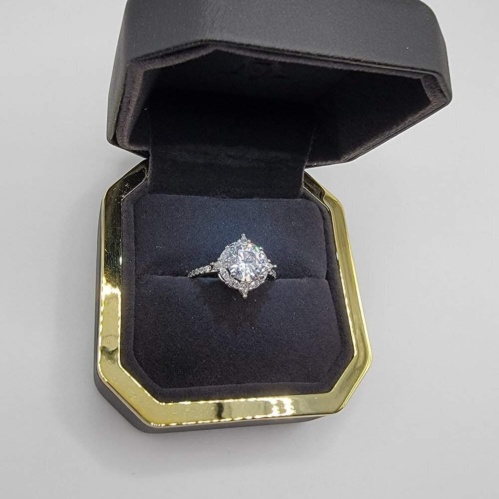Brand New Faux Diamond Silver Ring Brand New Faux Diamond Silver Ring